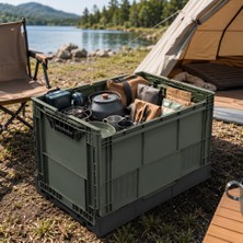 Euro Special Freecamp FC-205987-80 Katlanır Kamp Kasası Kapaklı 80 Litre
