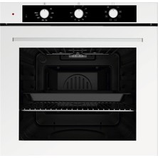 Luxell Optimum Ankastre Fırın Beyaz Cam 6+1 Fonksiyon 3 Düğme Izgara – A68-SF3