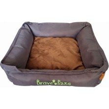 Brave Paws Lüks Pet Yatağı - 50X50 Cm, Iç Mekan, Yıkanabilir Kaliteli Kumaş