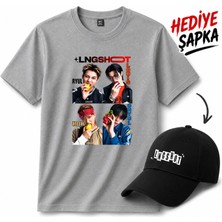BarsDepo Lngshot Baskılı Tişört, Premıum Kalite Unisex Çocuk / Yetişkin (Şapka Hedıyelı)