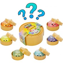 Toysturka Baozı Squishy Dumpling Sürpriz Paket Renkli Simli Çin Mantısı Sukuşi Kutulu Büyük Boy 10X10 cm