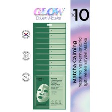 Dermal Seoul Face Matcha Yatıştırıcı Işıltı Veren Eriyen Glow Hidrojel Kore Maskesi 34 gr 10 Adet