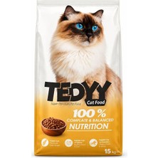 Tedyy Yetişkintavuklu Kedi Maması 15KG