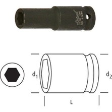 Osaka LN12D23 Uzun Lokma 1/2'' 23MM