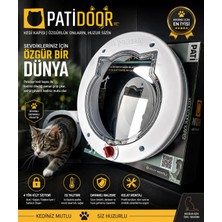 Patidoor Pati Xxl (Beyaz) Kedi Kapısı