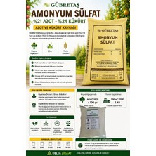 Gübretaş Amonyum Sülfat %21 Azot %24 Kükürt Şeker Gübresi – Meyve Ağaçları, Zeytin, Çim ve Tarla Bitkileri Için