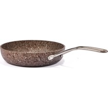 Brioni Stone-Age Terra 24 cm Çizilmez Yanmaz Yapışmaz Indüksiyonlu Tava