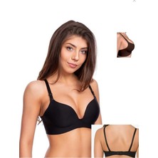 Ecem Yıldız Kadın Desteksiz  Dolgusuz  Sütyen – Rahat Basic Model Siyah 1182SY