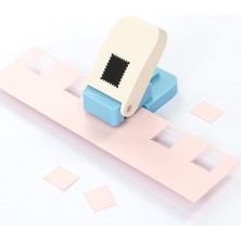 Roco Paper Co. Küçük Boy Posta Pulu Şekilli Mini Delgeç, Dıy, Hobi El Işleri Kağıt ve Eva Kesici, 21,1 x 25,4 mm