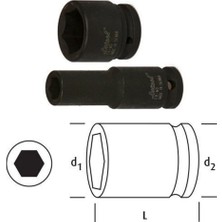 Osaka LN38D12 Uzun Lokma 3/8'' 12MM