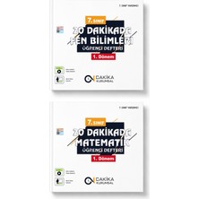 7. Sınıf 20 Dakikada Matematik + Fen Bilimleri Öğrenci Defteri 1. Dönem 2 Kitap Set – Konu Anlatım Video Destekli Akıllı Tahta Uyumlu