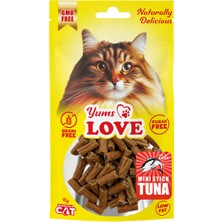 EuroCat Csmo-Tex Yums Love  Ödülü Mini Çubuk Ton Balıklı 2 cm 50 gr