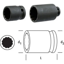 Osaka LN12Y32 Yıldız Lokma 1/2'' 32MM