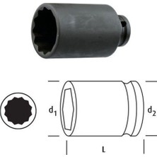 Osaka LN38YD07 Yıldız Uzun Lokma 3/8'' 7mm