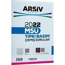 Marka Yayınları 2022 Msü Arşiv Serisi Tıpkı Basım Çıkmış Sorular Tamamı Video Çözümlü