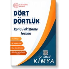 Meb Dört Dörtlük 12. Sınıf Kimya Konu Pekiştirme Testleri – 4 Sınıf Düzeyi Video Çözümlü Yks Ayt Kimya Soru Bankası