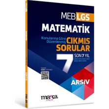 Marka Yayınları Lgs Matematik Konularına Göre Düzenlenmiş Son 7 Yıl Çıkmış Sorular