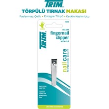 Trim Delux Orta Boy Tırnak Makası Hassas Kesim Özelliğiyle 1 Adet Gümüş Renk