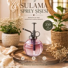 Perotti 15729 Mor 350 ml Cam Rustik Yağlık Yağdanlık ve Sulama Spreyi Koku Spreyi Şişesi