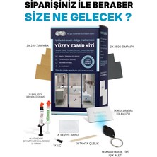 NNREPAIR Seramik, Akrilik, Vitrifiye, Porselen, Granit, Fayans, Mermer Yüzey Tamir Kiti - TEK RENK : Beyaz