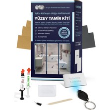 NNREPAIR Seramik, Akrilik, Vitrifiye, Porselen, Granit, Fayans, Mermer Yüzey Tamir Kiti - TEK RENK : Beyaz