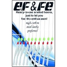 Effe HG3416 Sabiki 10 Iğneli Beyaz Simli Çapari