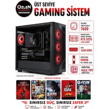 Özlen XL48 RYZEN 5 7600 RTX 5070 12GB 16GB DDR5 RAM 500GB M.2 SSD Üst Seviye Oyuncu Bilgisayarı