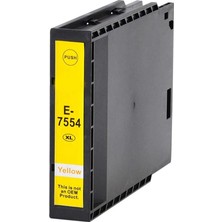 Epson T7554 Sarı Muadil Kartuş Yüksek Kapasiteli