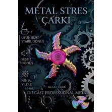 Oyuncak Sahili Stres Çarkı Metal Nınja Yıldızı Model Uzun Süreli Stabil Sessiz Dönüş Samuray Version Diecast Akalite Rulman 6.5cm Çark 6 Kol
