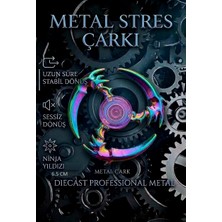Oyuncak Sahili Stres Çarkı Metal Nınja Yıldızı Model Uzun Süreli Stabil Sessiz Dönüş Samuray Version Diecast Akalite Rulman 6.5cm Çark 3 Bıcaklı