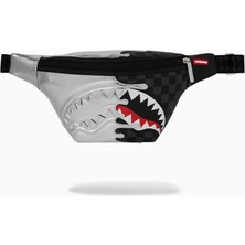 Sprayground Silver Side Drip Black Check Savvy Çapraz Askılı Çanta