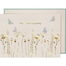 Meri Meri - Sympathy Butterflies Card - Sempatik Kelebekler Tebrik Kartı