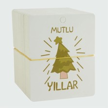 Zero Land Csmo-Tex Mutlu Yıllar Bileklik Kartı 200 Adet Beyaz