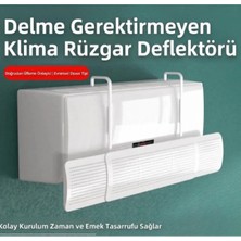 Acetech Ayarlanabilir Mikro Delikli Split Klima Rüzgar Siperliği (Rüzgar Kesici Hava Kalkanı)