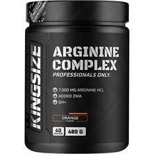 Kingsize Nutrition Arginine Complex Powder 480 gr - Portakal