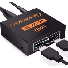 Acetech 4K Ultra Hd 3D 2 Port HDMI Splitter Çoğaltıcı (1 Giriş 2 Çıkış)