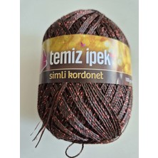 Marmara Ipek Temiz Simli Kordonet Koyu Kahve Bakır Sim