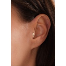 Gianfranco 14 Ayar Altın Şimşek Tragus Küpe