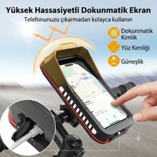 Acetech Su Geçirmez Motosiklet, Bisiklet ve Scooter Telefon Tutucu | 360° Döner Stand