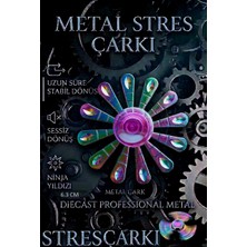 Oyuncak Sahili Stres Çarkı Metal Nınja Yıldızı Model Uzun Süreli Stabil Sessiz Dönüş Samuray Version Diecast Akalite Rulman 6.3cm Çark 12 Kol