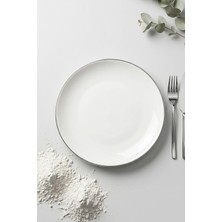 Heda Porselen Hayal Platin Yaldız Porselen 6'lı Porselen Pasta Seti
