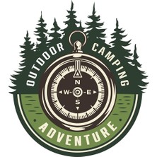 Hype Store Quart Aksesuar Off Road Camping Adventure Sticker Pusula 14 x 13 cm