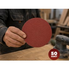 Titex Alüminyum Oksit Ahşap Için Cırtlı Disk Zımpara 150 mm 40-220 Kum – 50 Adet