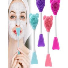 Hype Store 3 In 1 Ayıcık Silikon Maske Sürme Peeling ve Temizleme Firçası Silikon Maske Spatulası