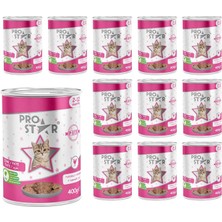 Pro Star Prostar Yavru Kedi Tavuklu Pate 400 gr x 12 Adet