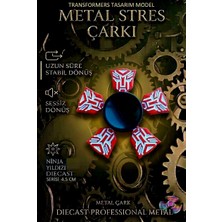 Oyuncak Sahili Stres Çarkı Metal Transformers Optimus Prime Model Stabil Sessiz Uzun Süre Dönüş 5li Kol Demir Oyun Çarkı 4.5cm