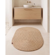 Cicim Home Natura Jüt Hasır Oval Banyo Paspası 60×100 cm