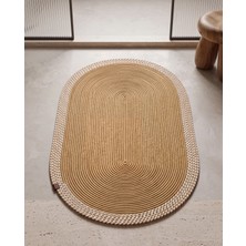 Cicim Home Natura Jüt Hasır Oval Banyo Paspası 60×100 cm