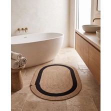 Cicim Home Natura Jüt Hasır Oval Banyo Paspası 60×100 cm