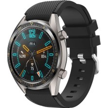 Hype Store Huawei Watch Gt3 Pro ile Uyumlu 46 mm Classic Frontier Kayış Kordon, Siyah